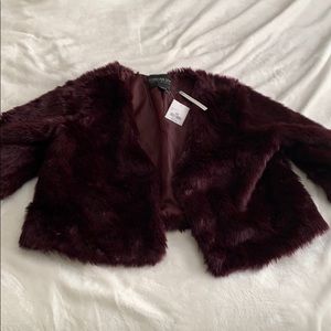 Forever 21 Purple Faux Fur Coat